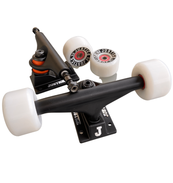 Set Trucks Justice 5,375" + Ruedas, Arma tu skate completo