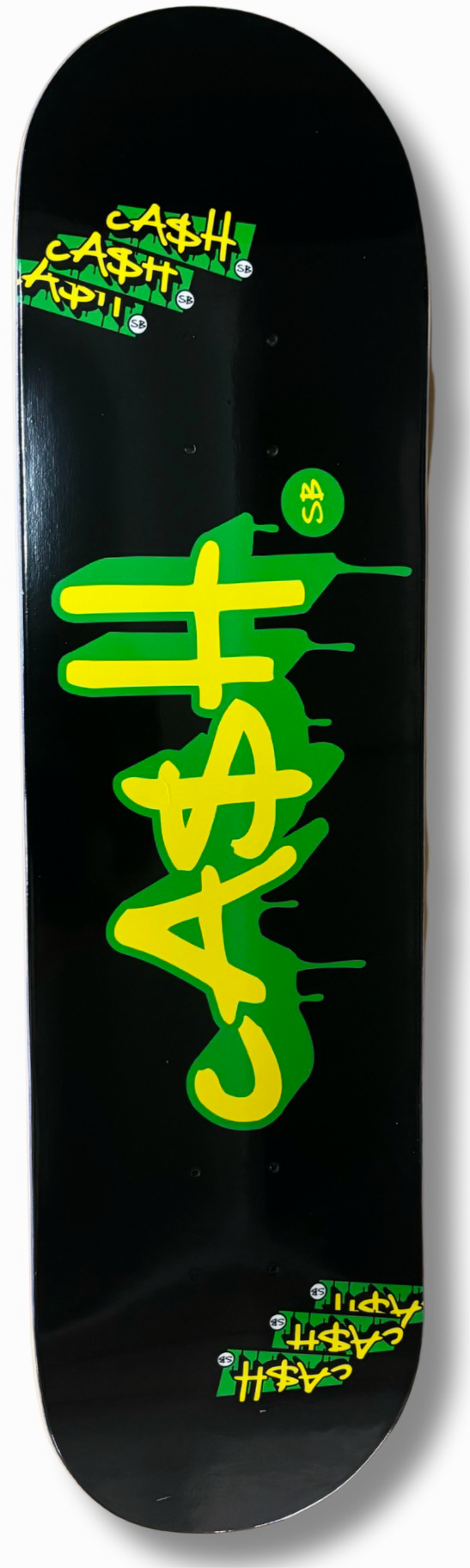 "Sorry Ca$h Only" Tabla de skate Cash con lija cashskate.