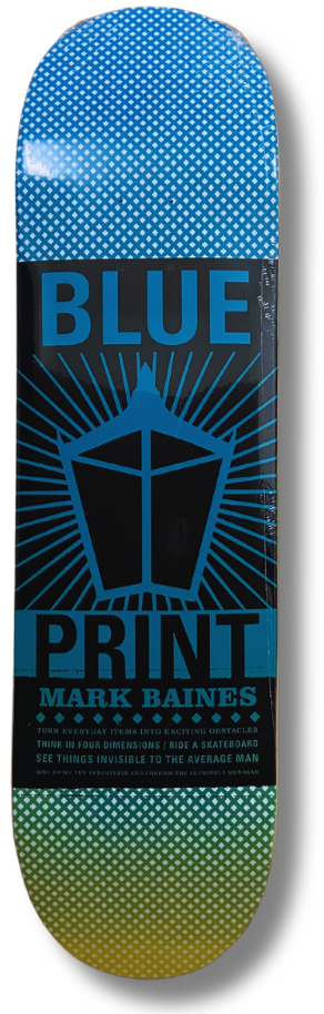 "Lamp BAINES" Tabla de skate Blueprint con lija cashskate.
