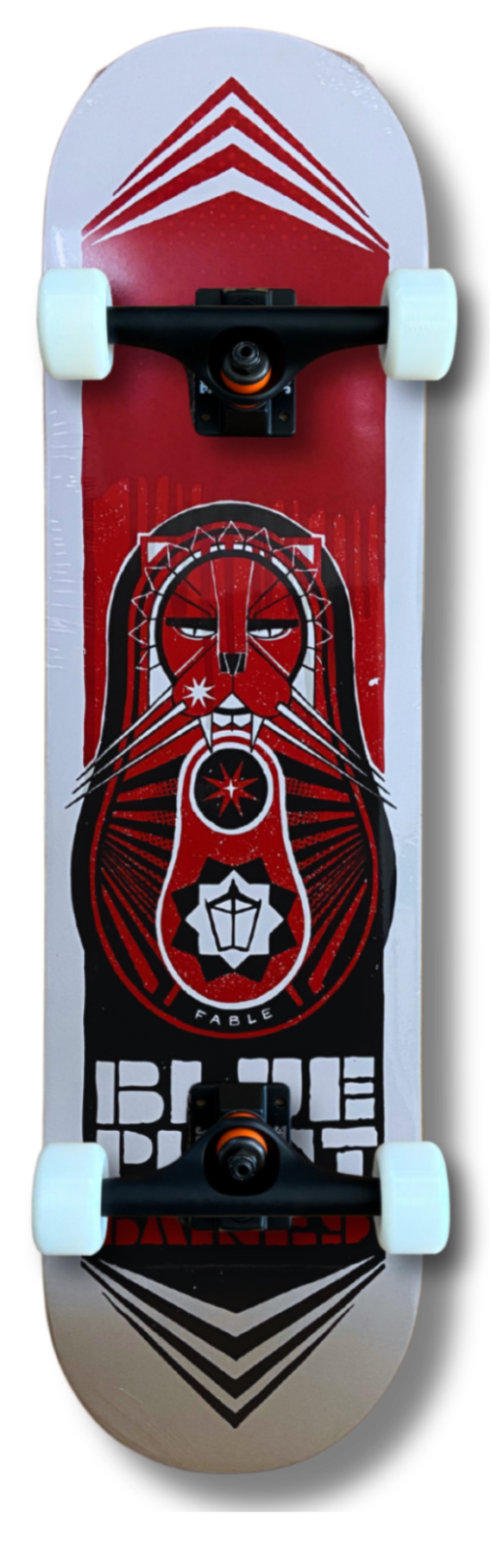"Doll Baines" Setup Pro Real, Marca Europea + USA, Tabla Skate completo! Ruedas Conicas