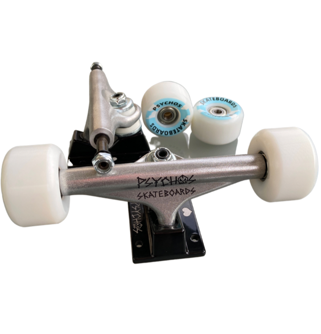 Set Trucks Psychos 5,375" + Ruedas. Arma tu skate completo: