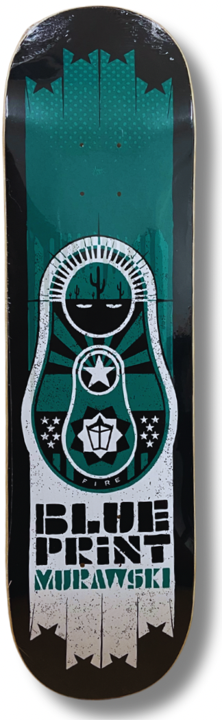 Tabla de skate Blueprint "Doll Murawski Blueprint" con lija cashskate.