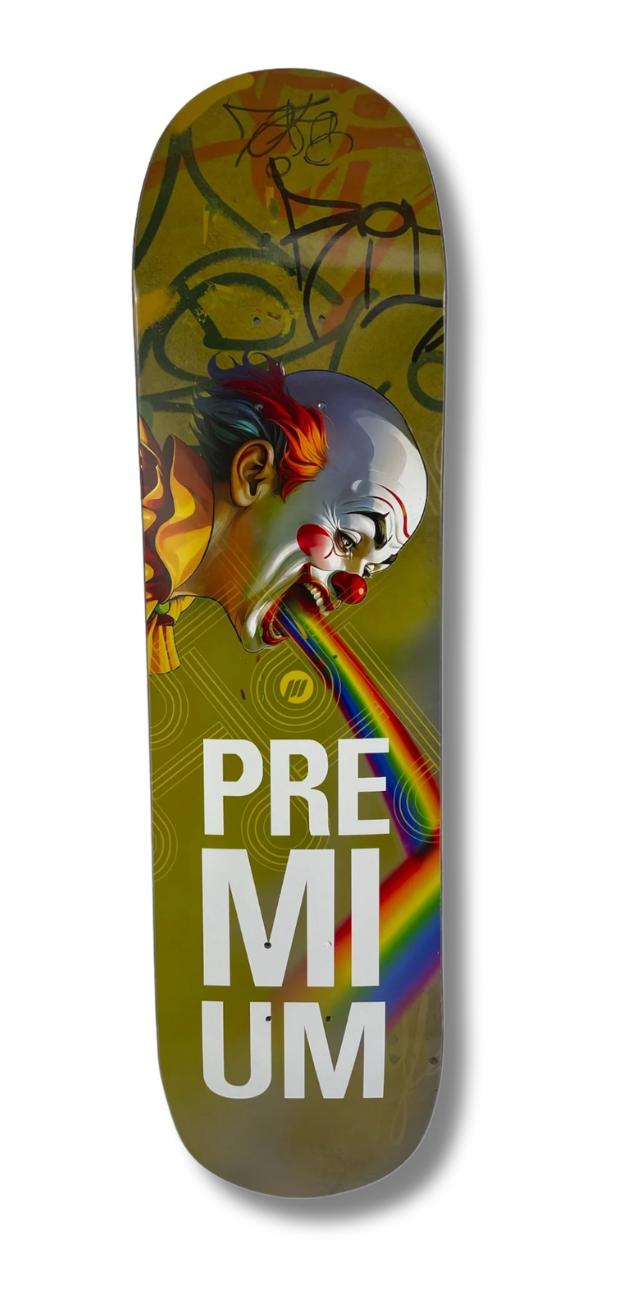 CLOWN HOUSE, Tabla de Skate PREMIUM – Fabricada en USA 🇺🇸 Con lija cash.