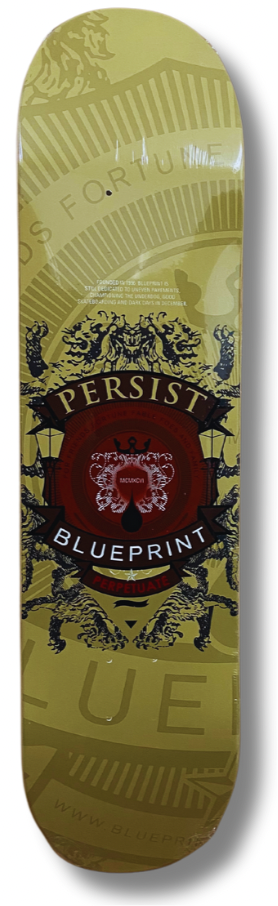 "Courage LATTE" Tabla de skate Blueprint con lija cashskate.