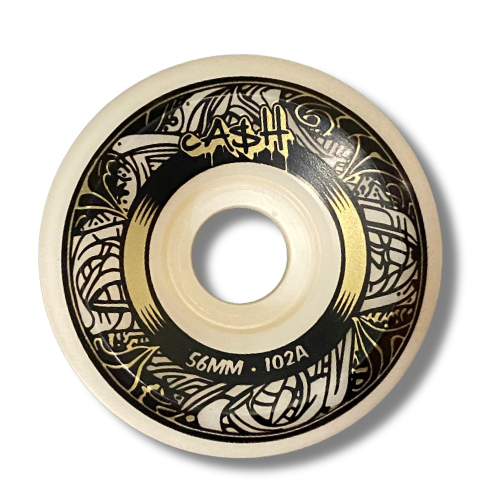 Ruedas de skate CASH Golden 56mm 102A cónicas