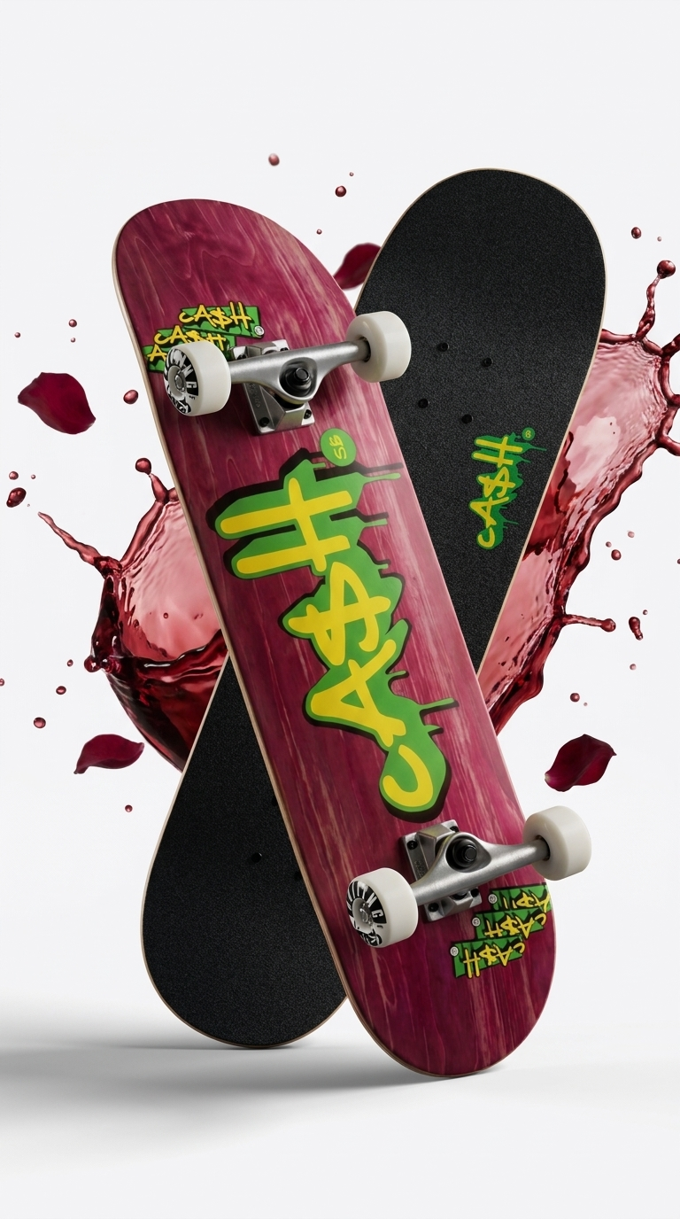 Skate Completo CASH Tag Vino 8.125 con setup Boiling