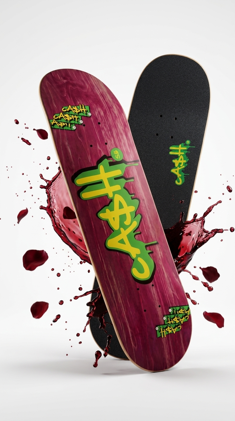 Tabla de Skate CASH Tag Vino 8.125 con lija