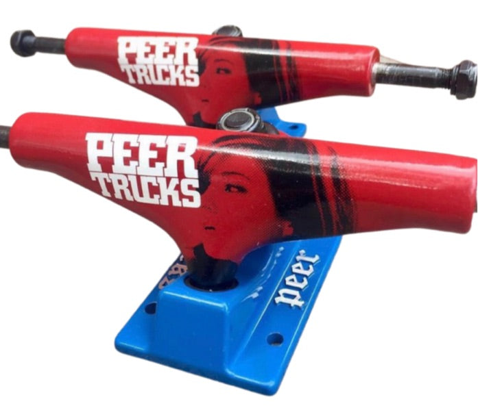 Trucks de skate set PEER red 137mm