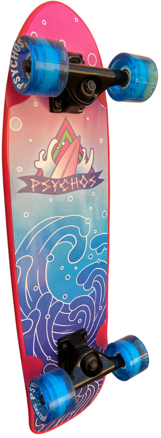 Penny Psychos Skull, Tabla de skate completa maple canadiense 💀