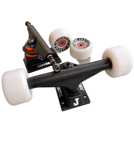 Arma tu skate completo: Set Trucks Justice 5,375" + Ruedas