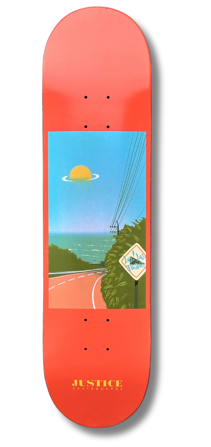 8" Justice Skateboards "ROAD" opción (1)CON LIJA o (2)COMPLETO🛹