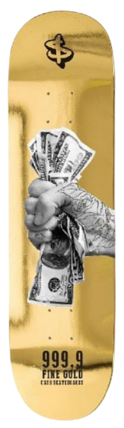 "GIMME THE MONEY" Tabla de skate Cash con lija cashskate.