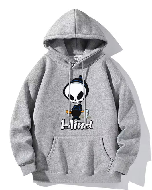 Polerón gris Hombre capucha
, XL BLIND, Oversize, street wear.