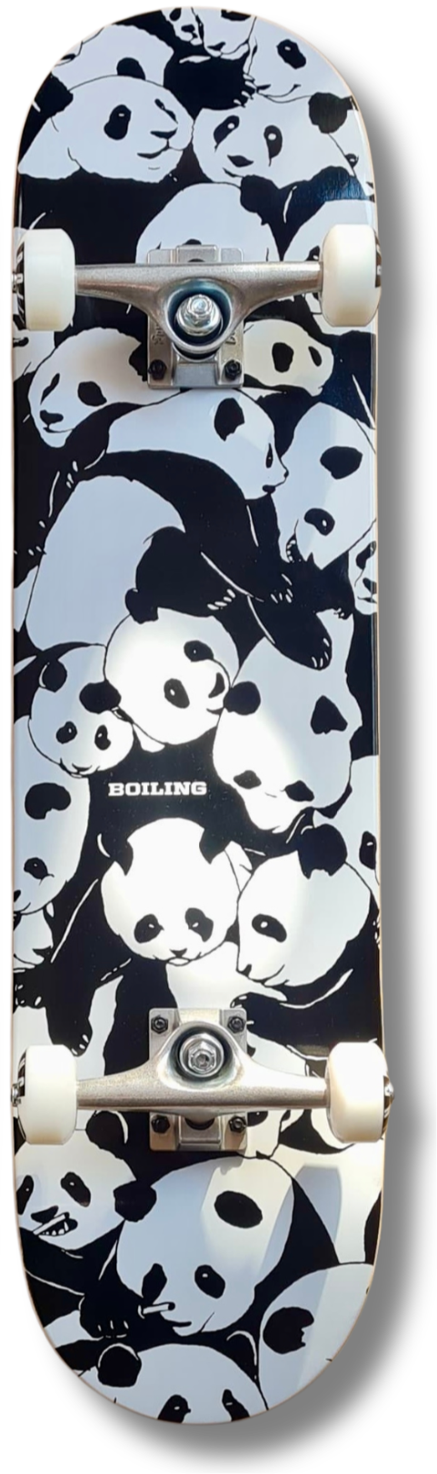 Boiling 8” PANDA B&N Tabla Skate Completo