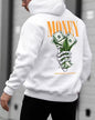 Polerón blanco Hombre capucha
, XL MONEY, Oversize, street wear.