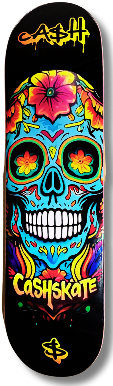 8,2 "Kalaca$h" Tabla de skate Cash con lija cashskate.