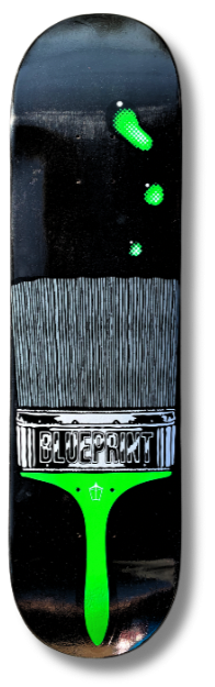 8,2” Blueprint “GREEN” Tabla de skate con lija cashskate.
