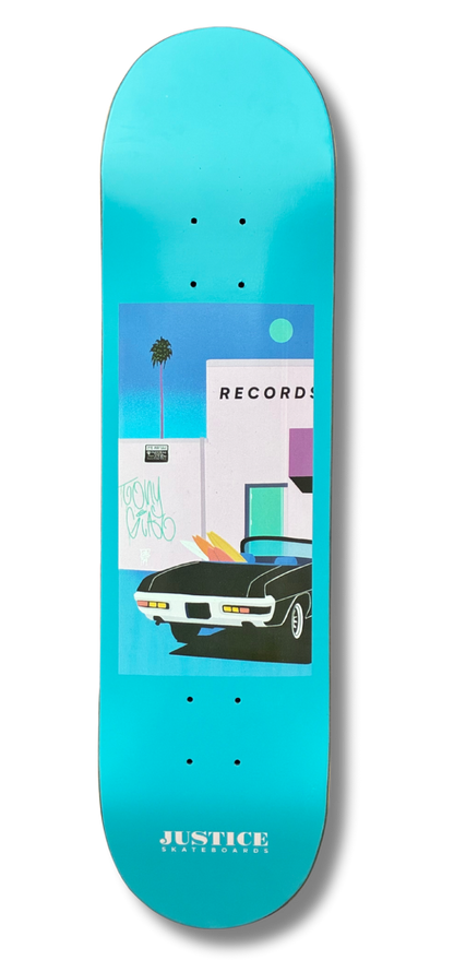 8" Justice Skateboards "REC" opción (1)CON LIJA o (2)COMPLETO🛹