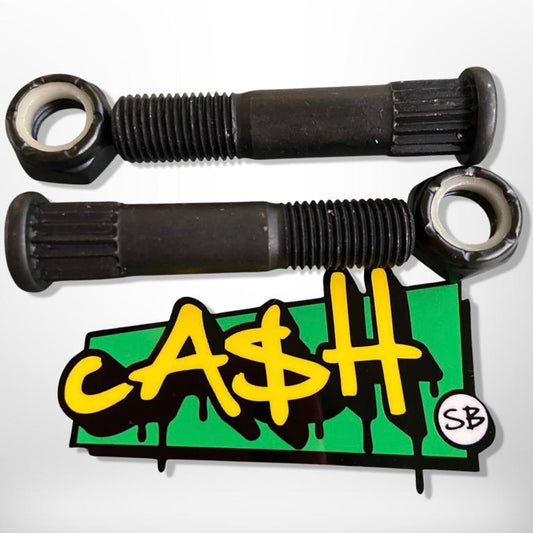 Set 2 Pernos kinping de skate 46mm mas sticker cash – ¡Revive tus Trucks!