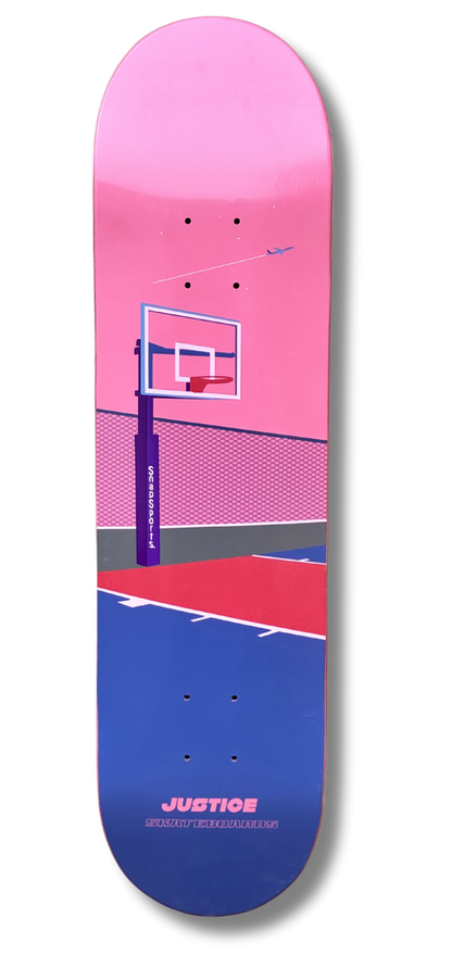 8" Justice Skateboards "BALL" opción (1)CON LIJA o (2)COMPLETO🛹