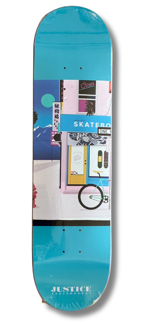 8" Justice Skateboards "ONE" opción (1)CON LIJA o (2)COMPLETO🛹