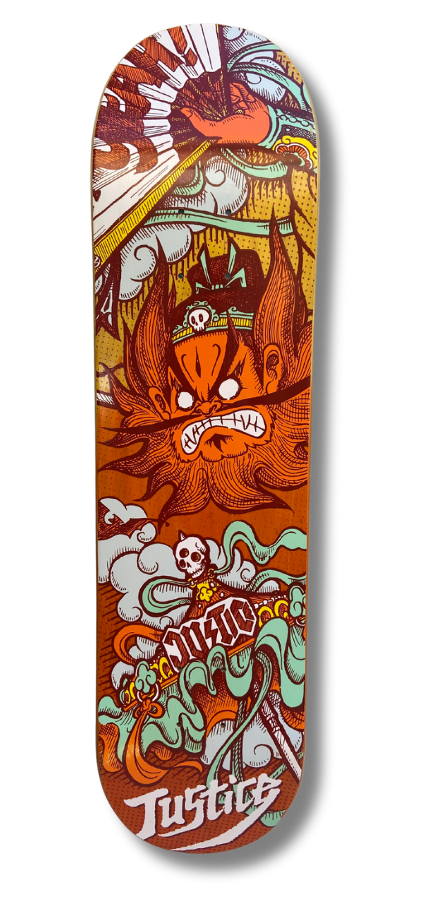 7,8" Justice Skate completo "JUST" opcion: Ruedas Semi-PRO o PRO