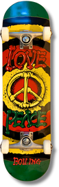 Boiling 8” PEACE Tabla Skate Completo