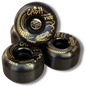 🖤🐍 Set 4 Ruedas CASHSKATE Golden Black 56mm – Snake Edition | Nueva Fórmula + Shape V102 Street