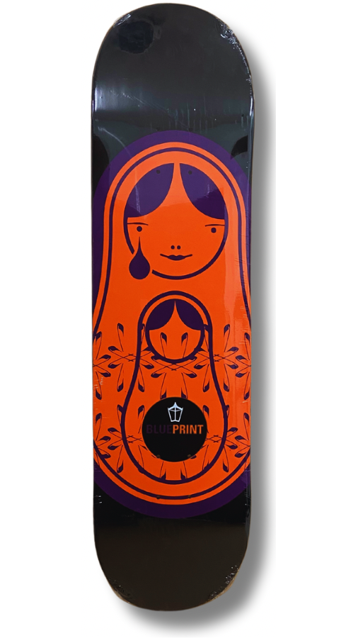 Tabla de Skate Blueprint Babushka Orange 9x16