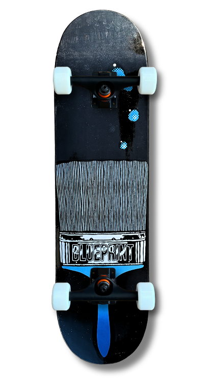 Skate Completo Profesional Blueprint Brush Blue 9x16
