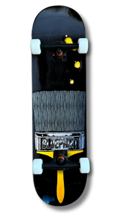 Skate Completo Profesional Blueprint Brush Yellow 9x16