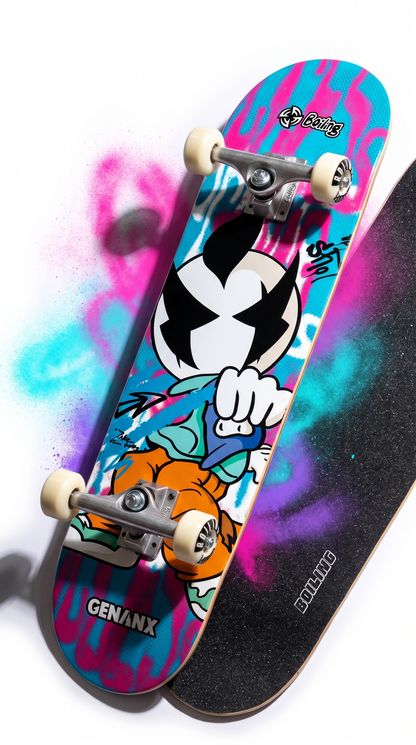 Skate completo Boiling Anime 8.0 tabla y lija
