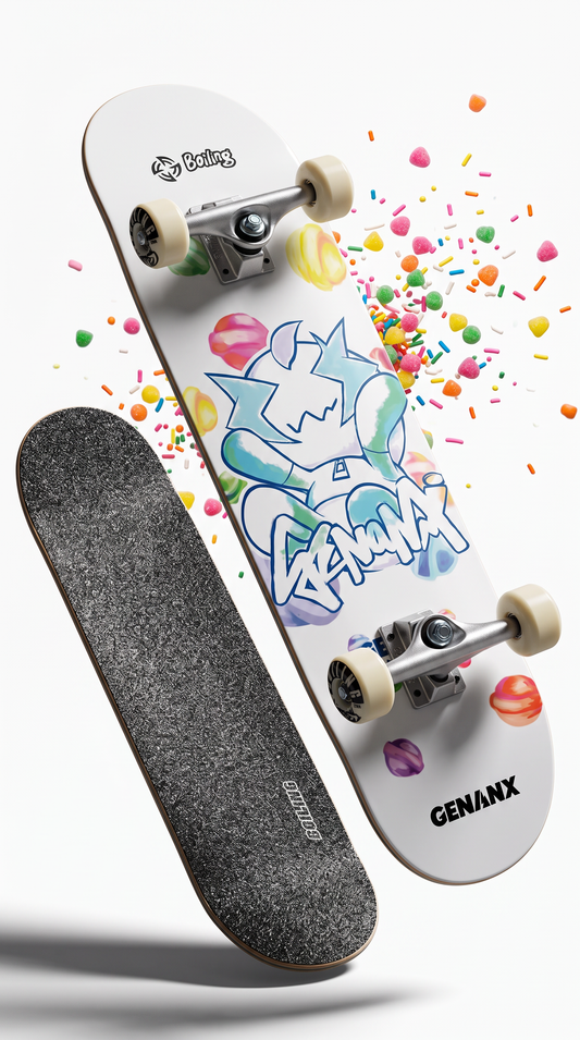 Skate completo Boiling Candy Bot 8.0 tabla y lija