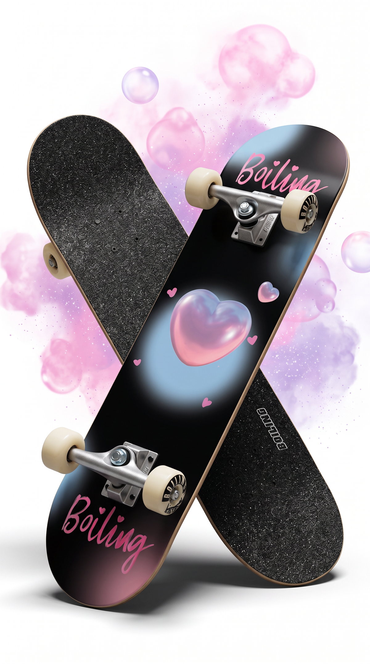 Skate completo Boiling Heart 8.0 tabla y lija