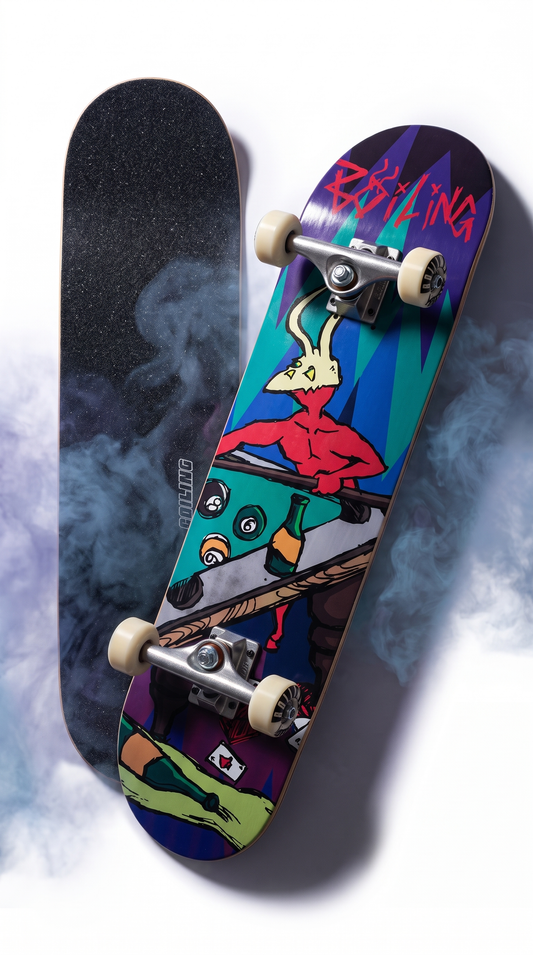 Skate completo Boiling Pool Demon 8.0 tabla y lija
