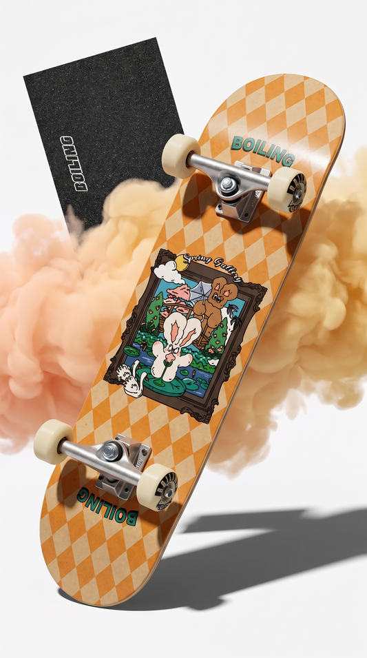 Skate completo Boiling Spring Gallery Gold 8.0 tabla y lija