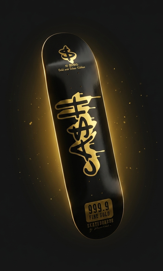Tabla de skate CASH G&B Gold Digger Anniversary, formato 3:5