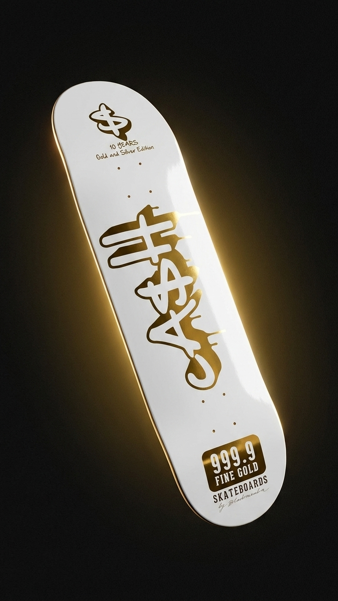 Tabla de skate CASH G&W Anniversary, formato 9:16
