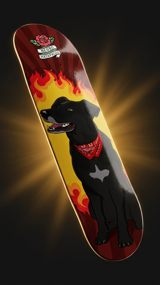 Tabla de skate CASH Matapacos on Fire, formato 9:16