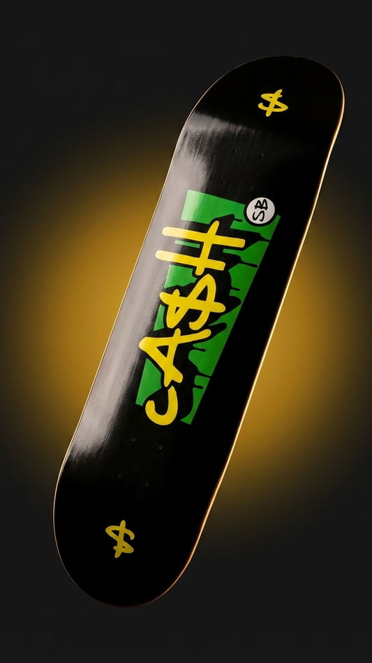 Tabla de skate CASH Team Logo, formato 9:16