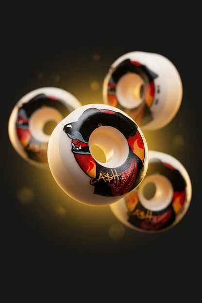 Ruedas de skate CASH Fire Matapacos packaging