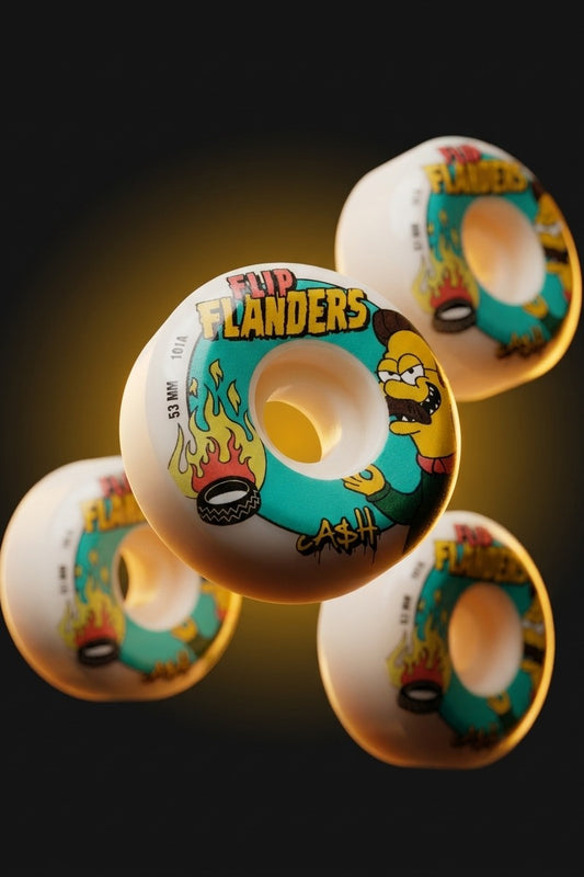Ruedas de skate CASH Flip Flanders Pro packaging