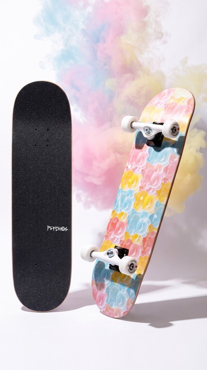 Skate completo Psychos Parque del Osito 8.1" tabla armada con trucks y ruedas Psychos