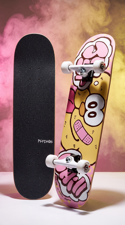 Skate completo Psychos Armadura Tierna 8.1" tabla armada con trucks y ruedas Psychos