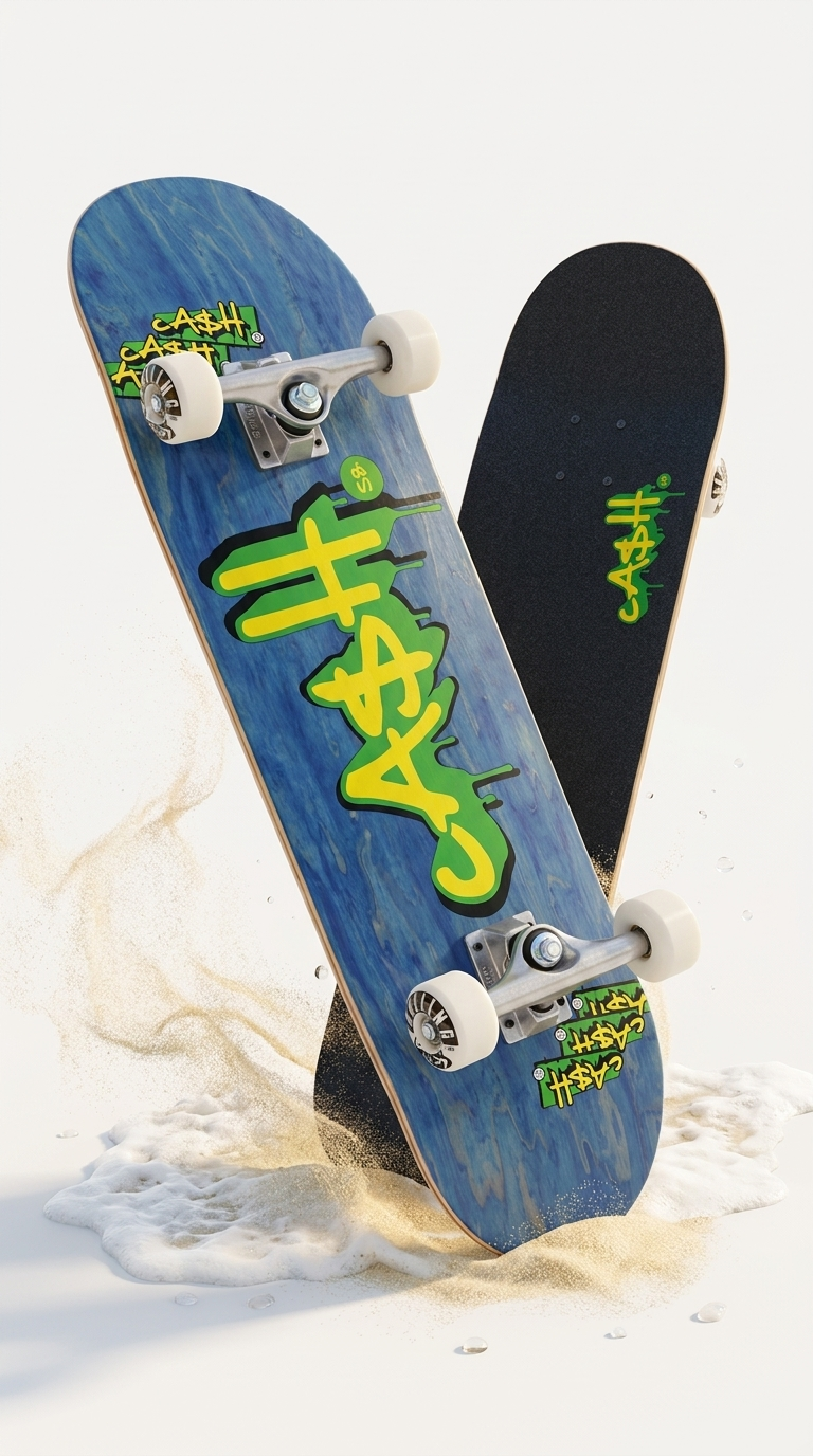 Skate Completo CASH Tag Azul 8.125 con setup Boiling