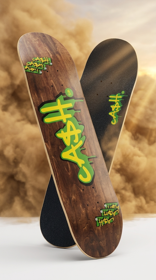 Tabla de Skate CASH Tag Café 8.125 con lija