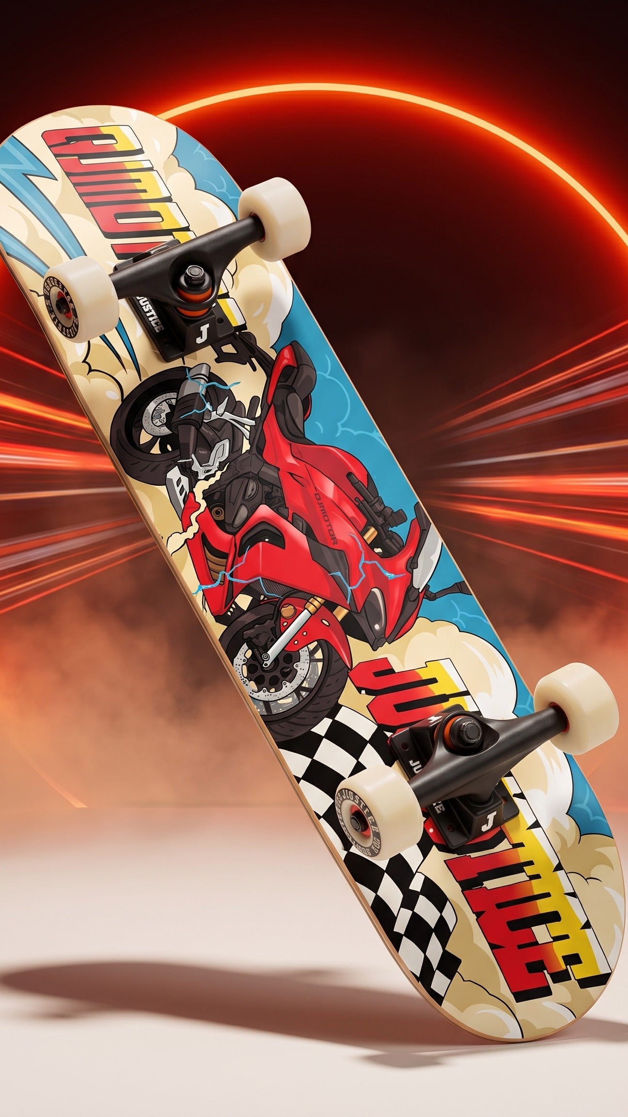 Skate completo Justice Redline 8.25"