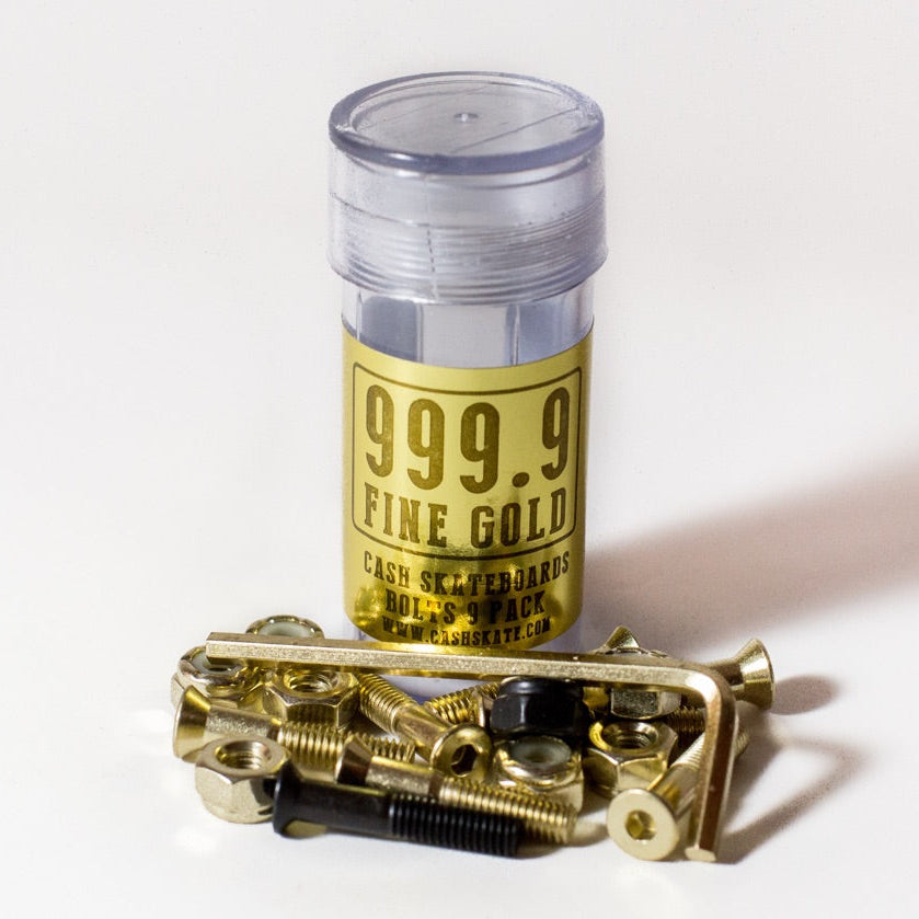 Pernos de Skate GOLD Allen con Llave (set)