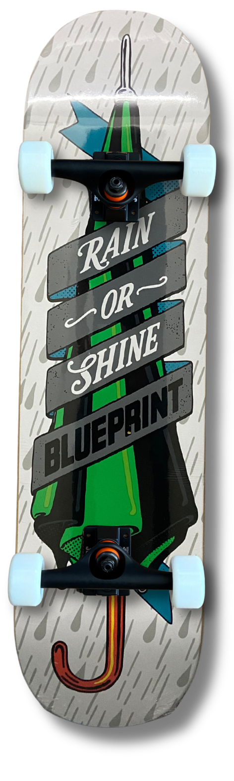 8,0"Rain or shine" Setup Pro Real, Marca Europea + USA, Tabla Skate completo! Ruedas Conicas