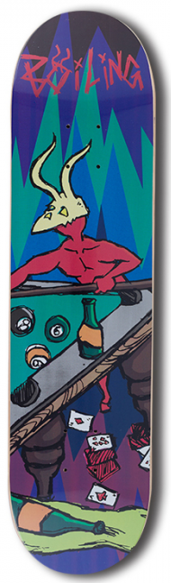 Boiling 8” POOL DEMON Tabla Skate Completo